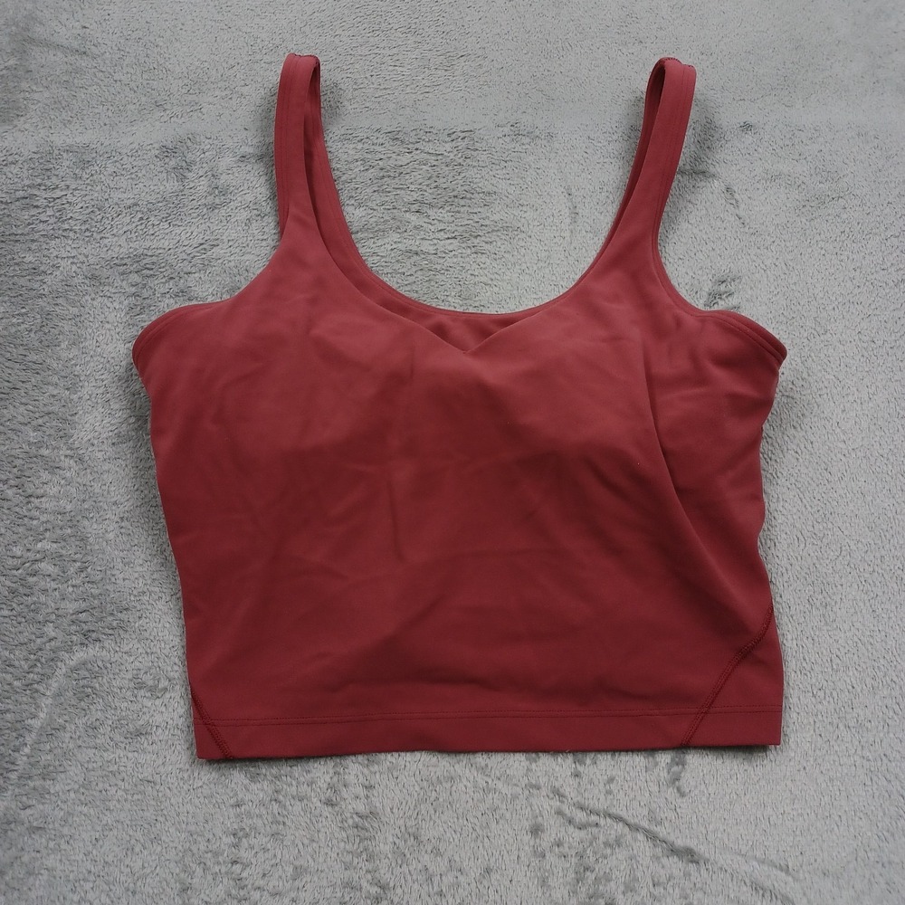 Lululemon Tank Womens 8 Red Gym Training Activewear Yoga Casual A2